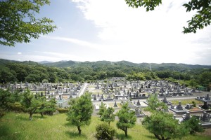 古瀬間墓地風景